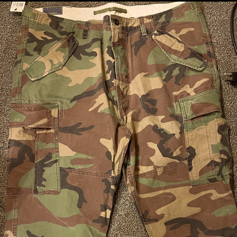 Ralph Lauren Polo Camo utility cargo pants RARE SIZE 42x30
